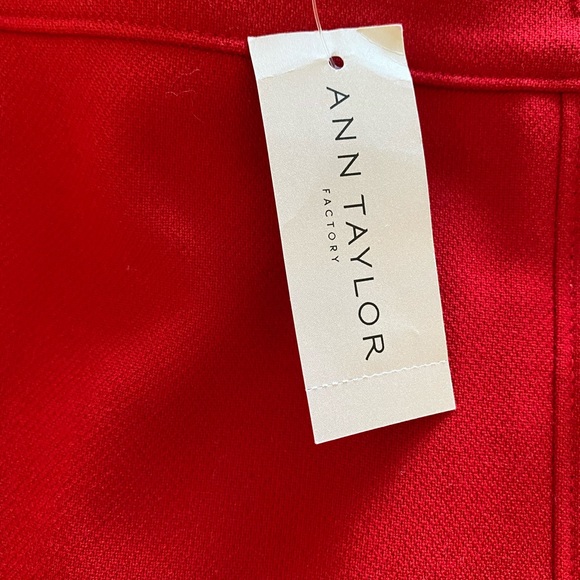 Ann Taylor Red Pencil Skirt NWT - Picture 3 of 6